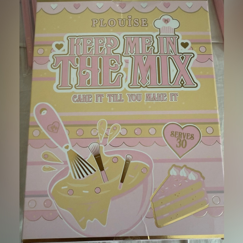 P.Louise Pink and Gold Makeup Brush Set